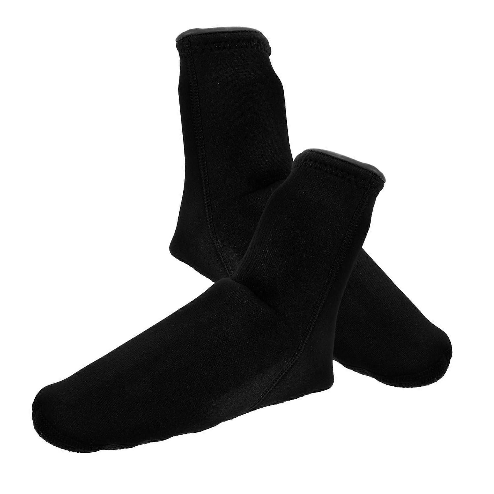 Abriebfeste Tauchsocken für Männer, Neopren Schwimmsocken in Schwarz, Größe 19.50x10.00x0.50CM, Unisex Wassersocken