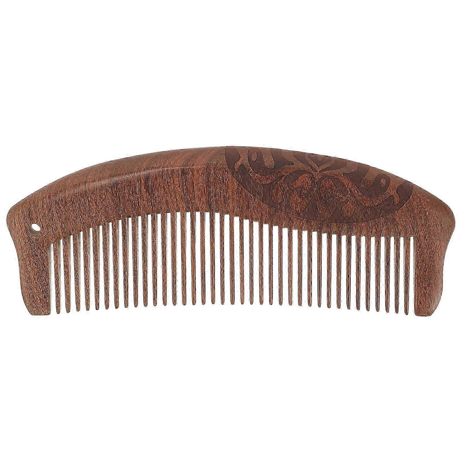 مشط خشب الصندل الطبيعي العناية بالشعر المنزلية تدليك فروة الرأس مشط مشط خشبي