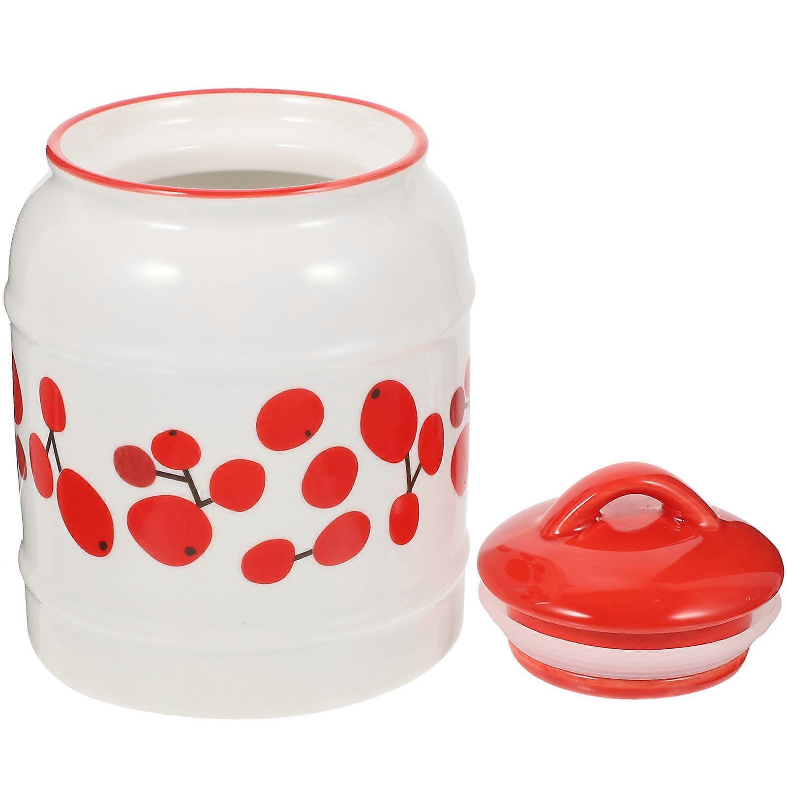 Ceramic Grease Container with Lid – Stylish Lard Holder for Bacon Oil Storage, Compact Porcelain Jar for Kitchen Countertop, Easy to Clean