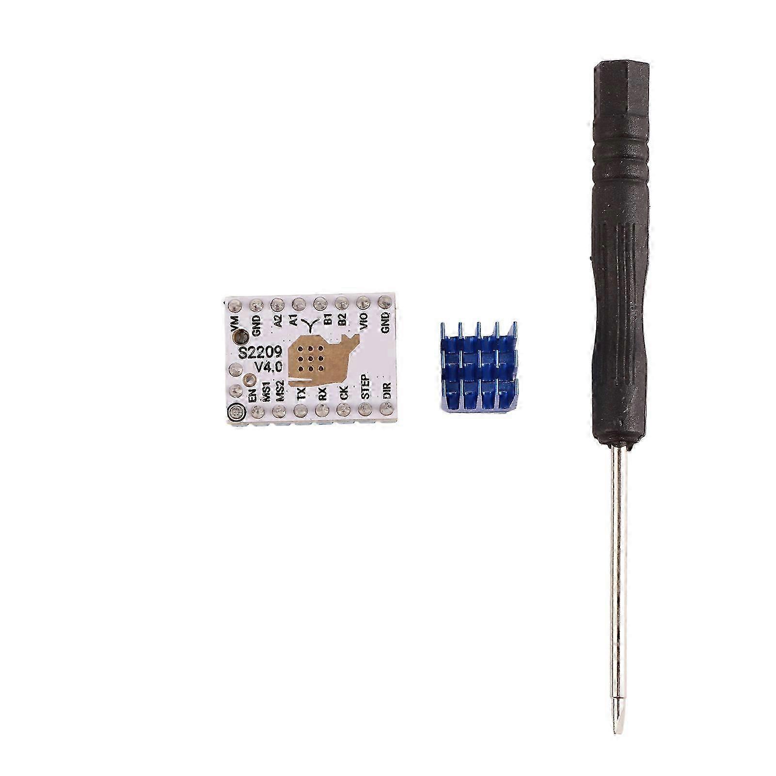 Motor Driver Compatible TMC2209 Ultra?Quiet Stepper Drive with Heatsink for 3D Printer