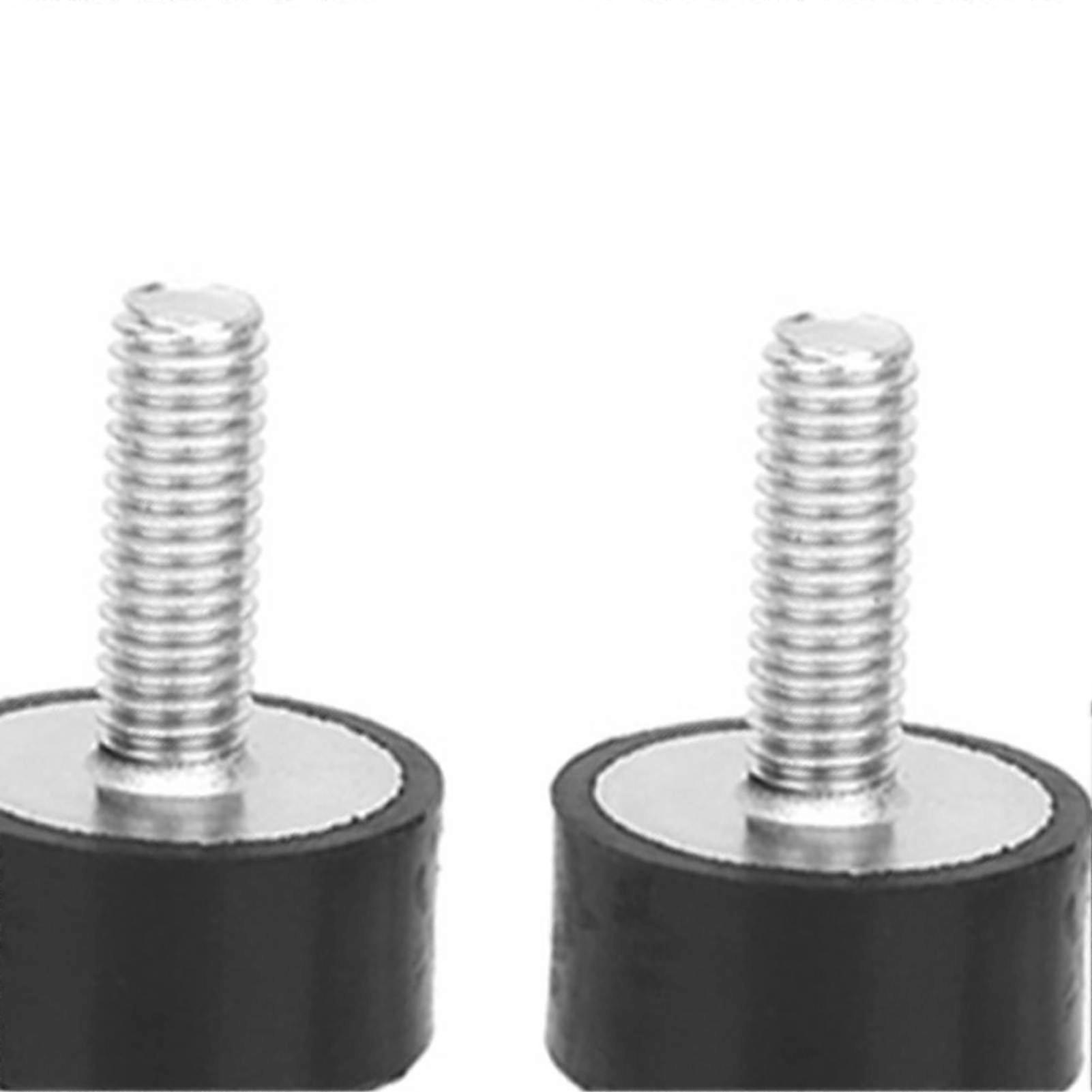 4pcs M6 Male Anti-Vibration Rubber Mounts Silentblocks for Car Boat (VV20 x 10 M6 x 18)