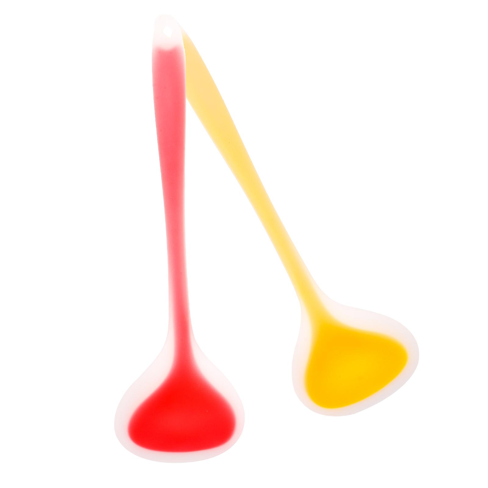 Serving Ladle Spoon Silicone For Cooking Tasks 2Pcs
