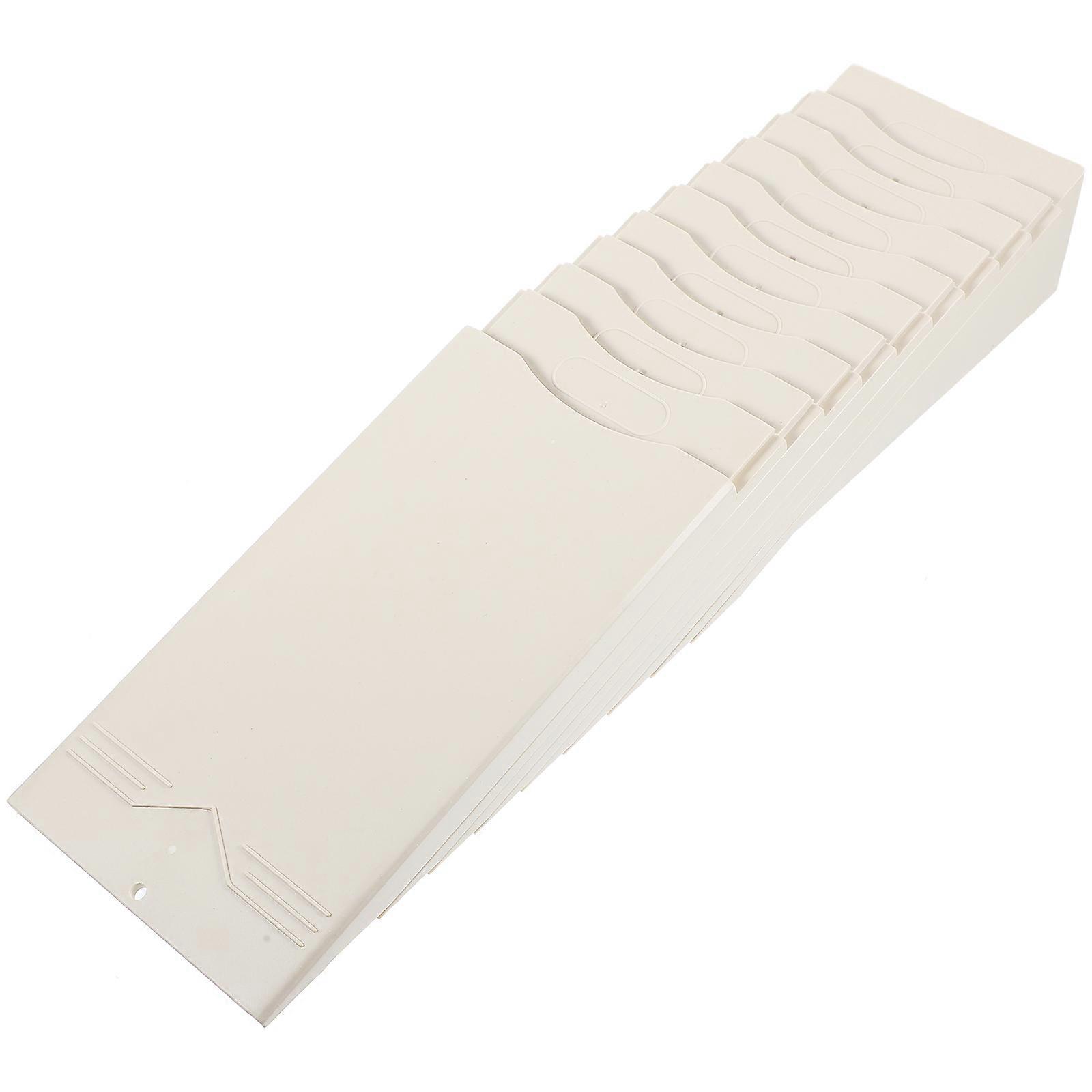 Visiting Card Holder Plastic Business Card Holder Rectangular Workers Card Display Holder 1Pack