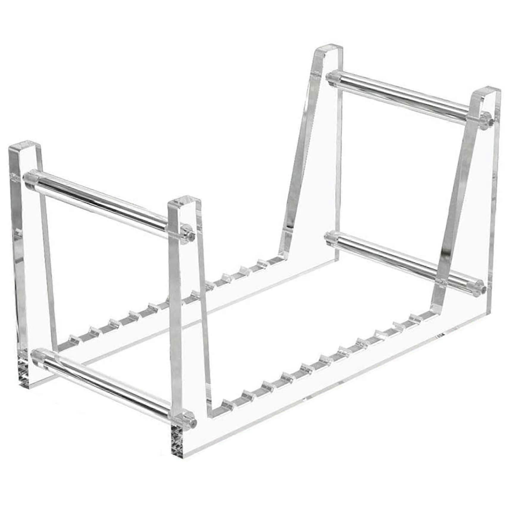 Transparent vinyl record stand for storing desktop albums, record shelf for desktop pictures, books