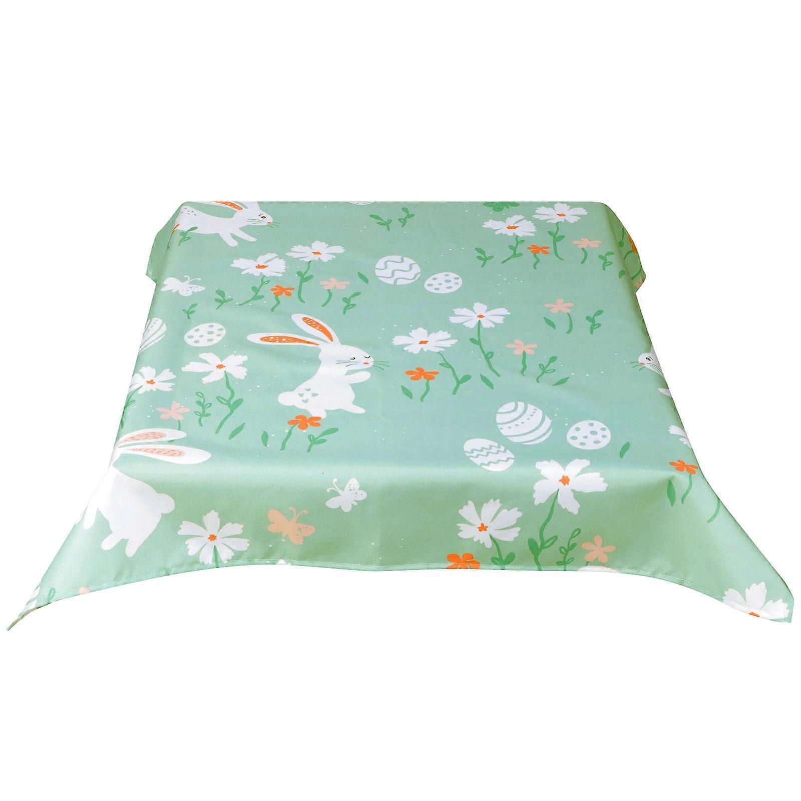 90x90cm Easter Theme Table Cloth Multi Color Waterproof Protective 1Pcs