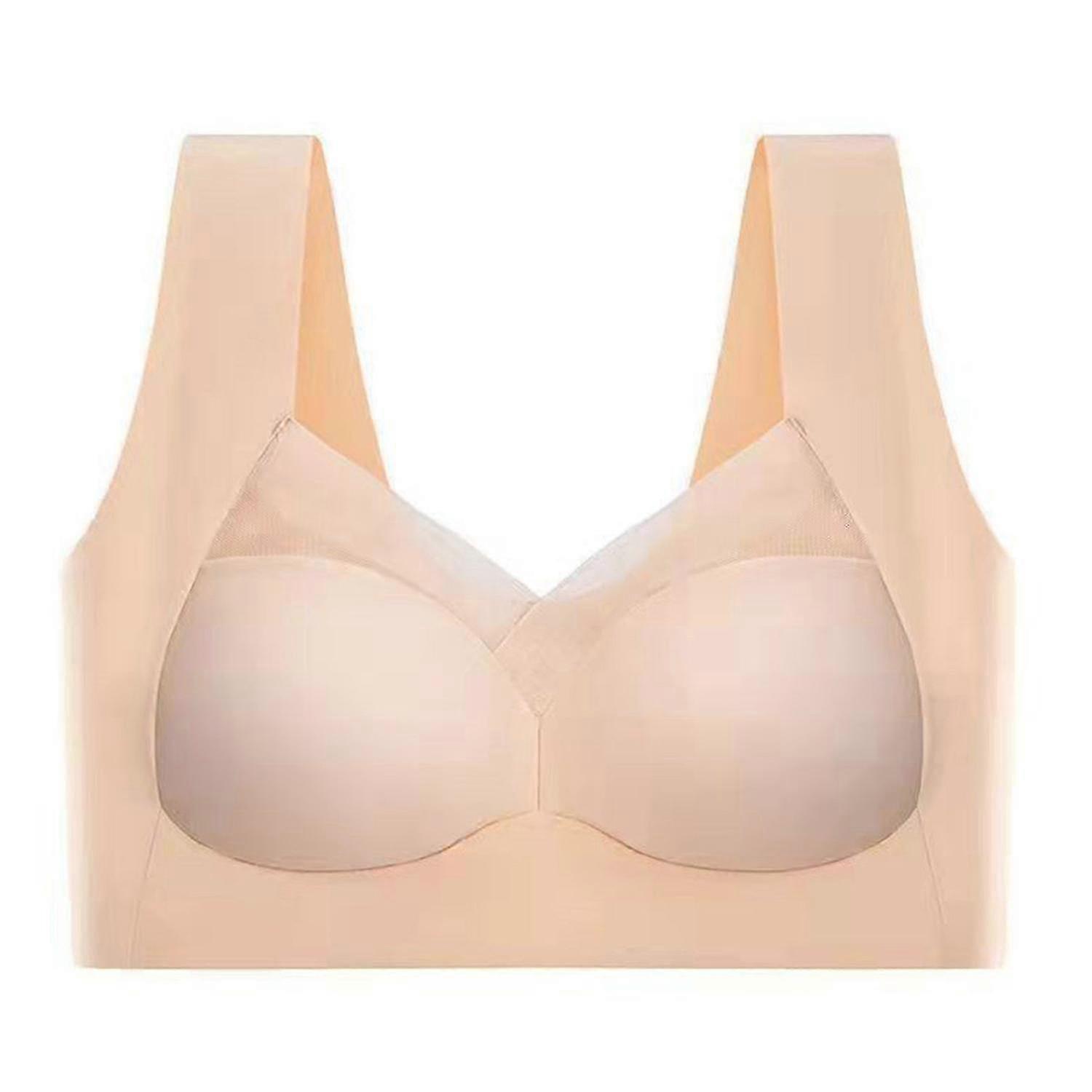 Strapless Mesh Push Up Wireless Bra for Comfort and Posture Correction