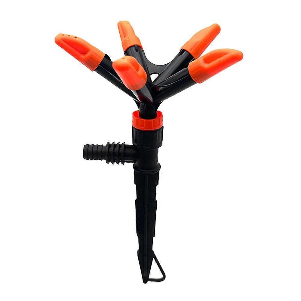 New Rotating Tripod Sprinkler Five Arm Garden Sprinkler With Automatic Rotation