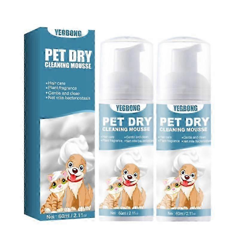 2x Cat Shampoo & Conditioner no rinse shampoo & conditioner for cats and kittens Foam action groomin