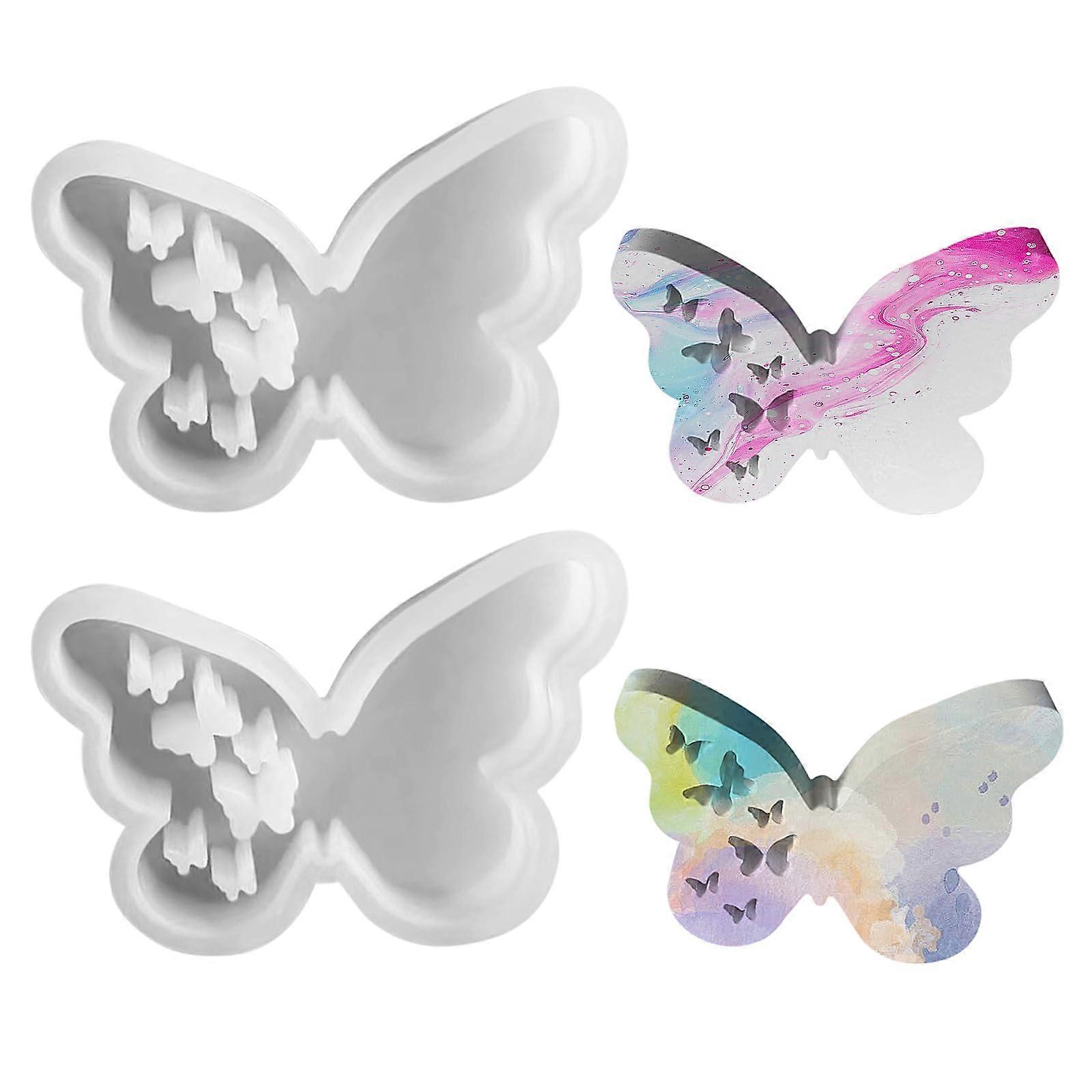 12 x 9 cm Silicone Mould Butterfly, Set of 2  HighQuality for Creative Project
