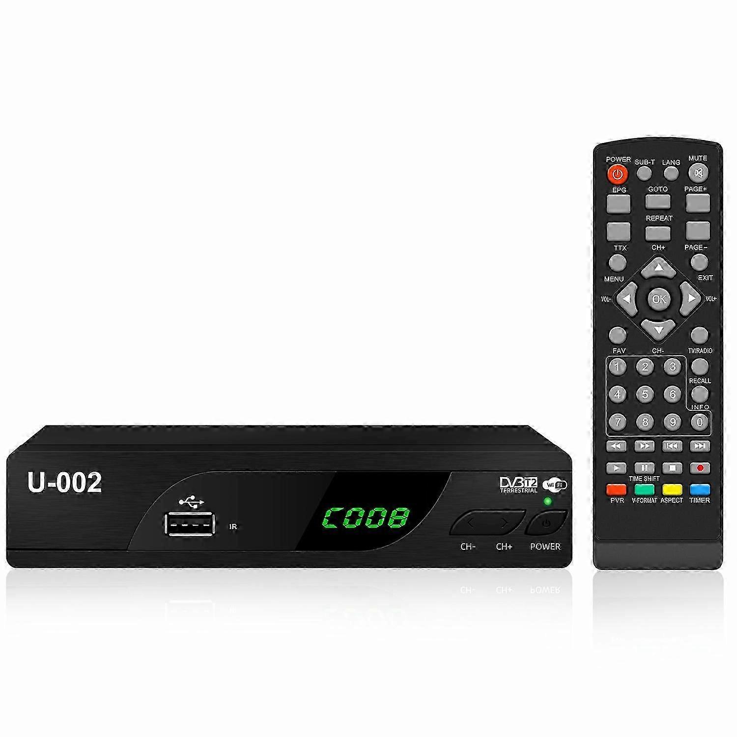 H.264 DVB-T2 U-002 WiFi TV Box Smart 1080P TV Box-EU Plug