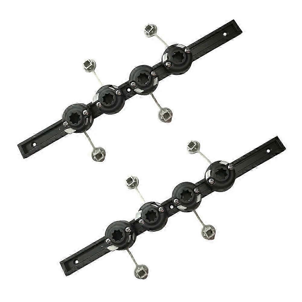 Aluminum Canoe Kayak Slide Track Rails Bracket with Four Holder Mounting Base DIY Fishing Accessories