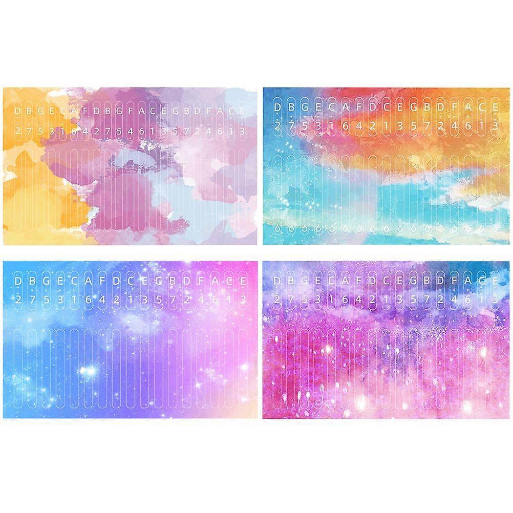 4pcs Kalimba Thumbs Sticker Introductory Kalimba Decal Teaching Accessory