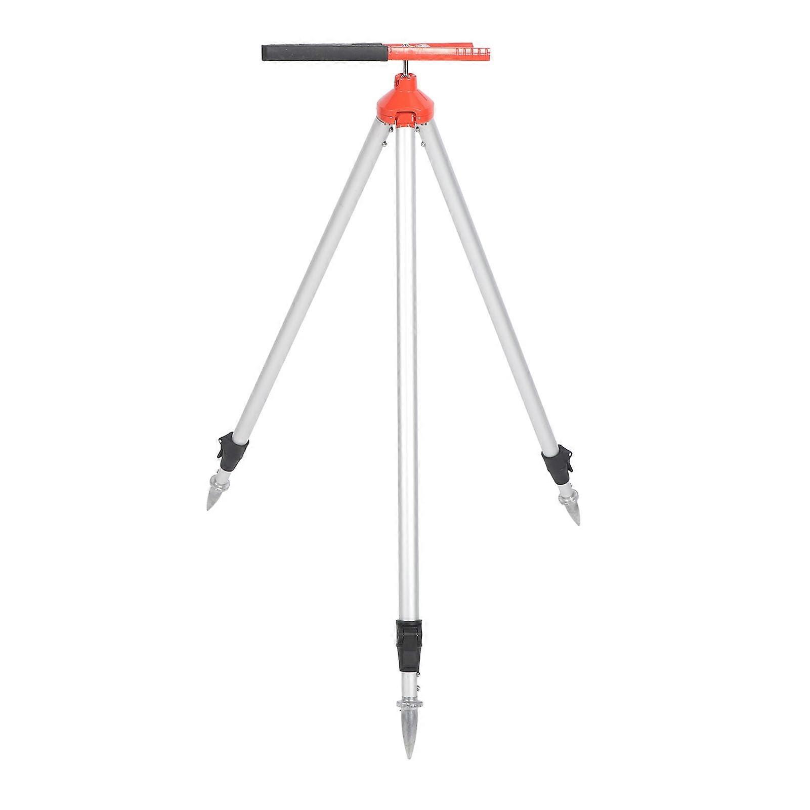 Prism Rod Tripod, 75120 cm  Retractable Total Station with Bubble, Sturdy Aluminium Alloy for Construction Sites, Tunnels, Bridges