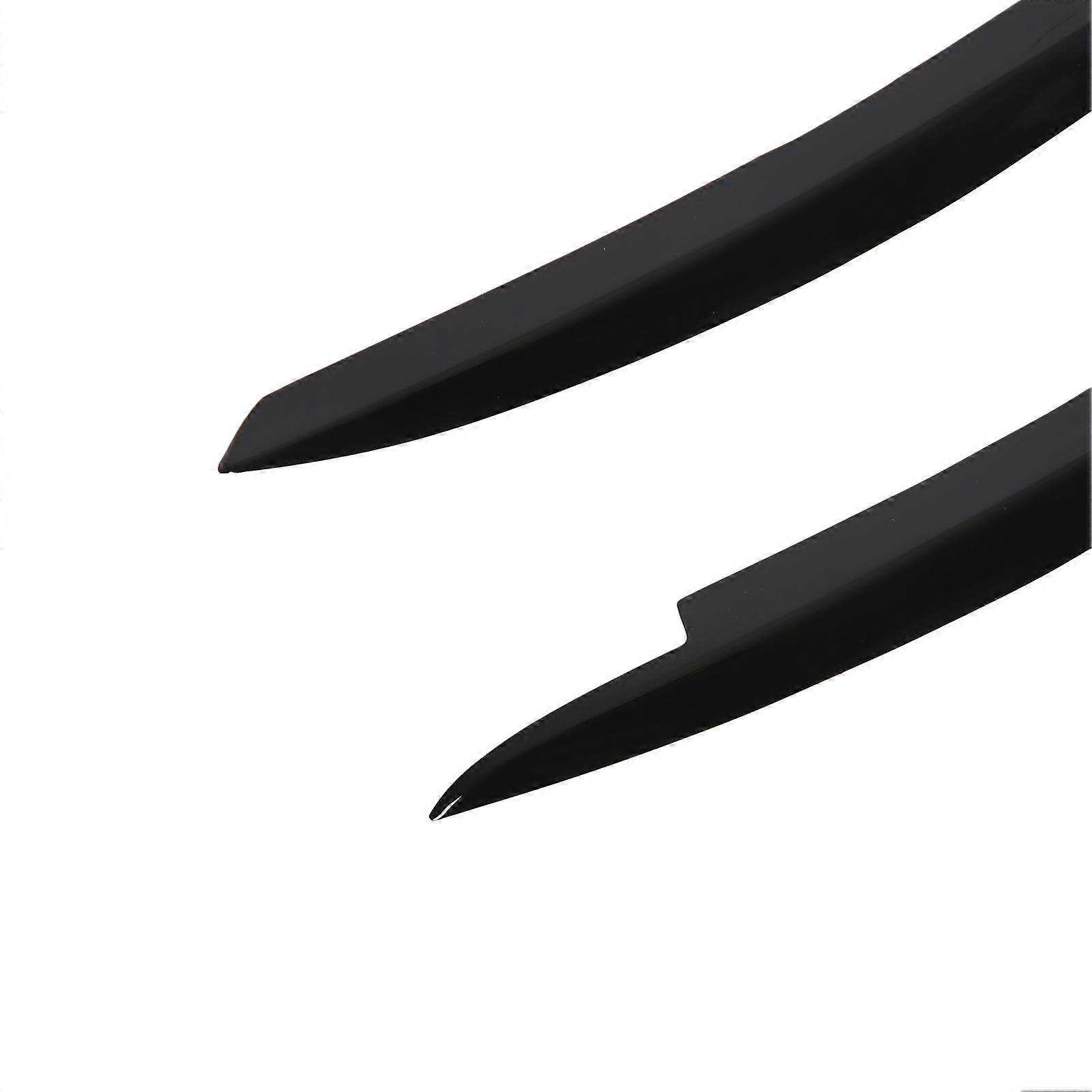 Glossy Black Front Fog Lamp Eyebrow Eyelid Cover Trim Replacement for MK7 2014‑ 2017