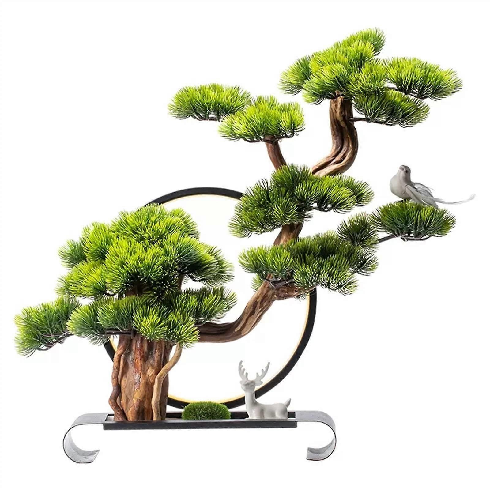 Artificial Plants Artificial Bonsai Tree, Welcome Pine, Bonsai Simulation Tree for Outdoor Use
