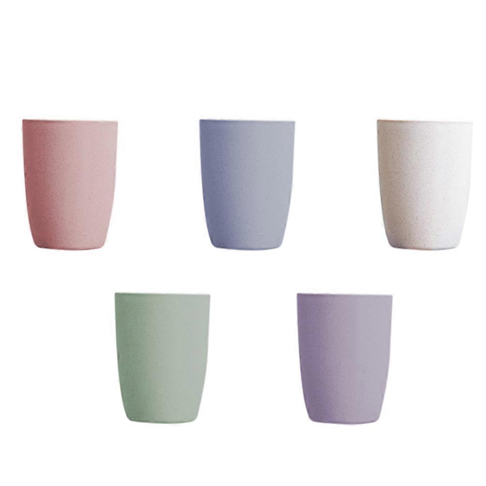 Straw Cups for Storage Use with Fine Workmanship and Assorted Colors 5 Pieces