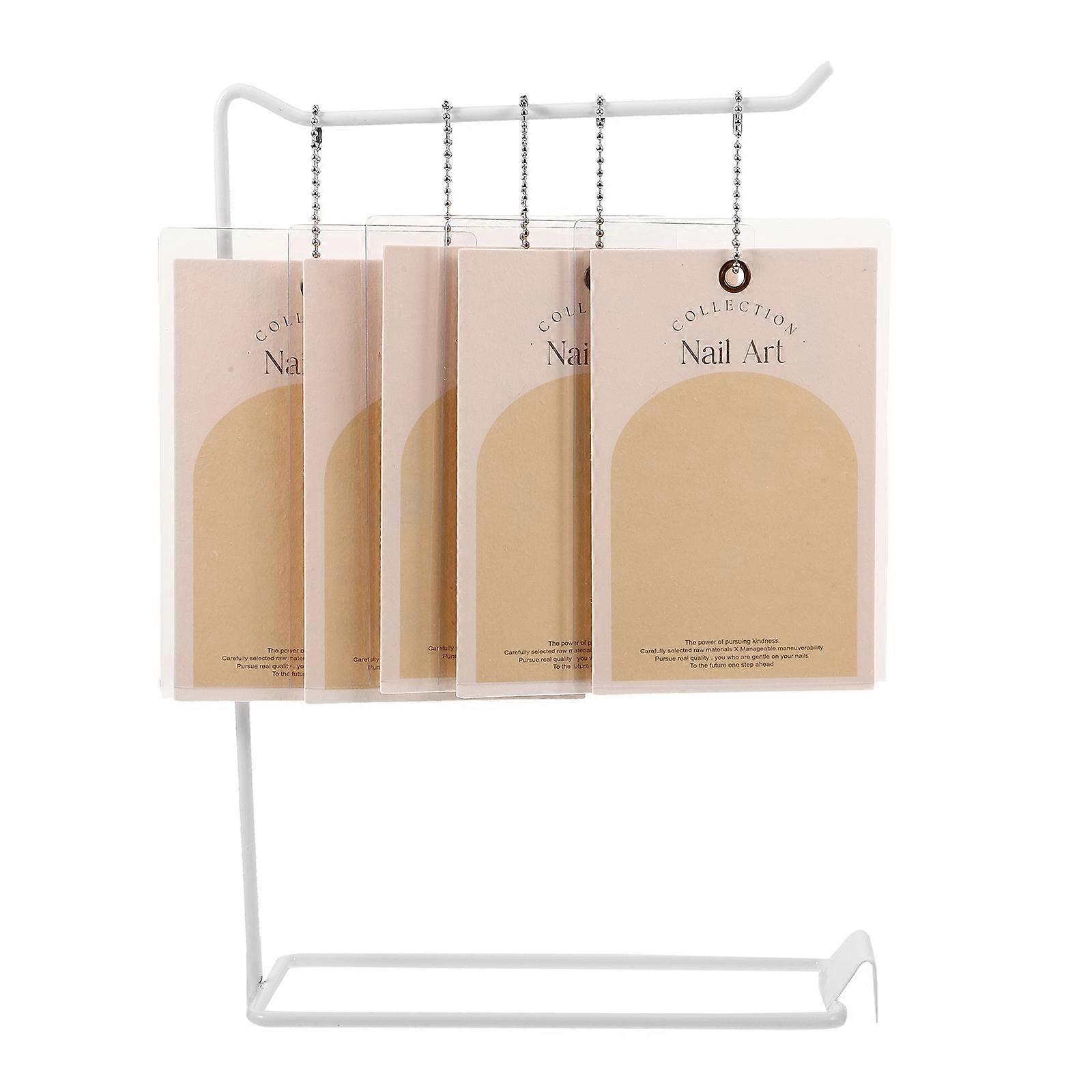 Nail Press On Stand Fake Nails Display Holder Nail Artists Consumer Group Rectangular Shape Organization 1 Set