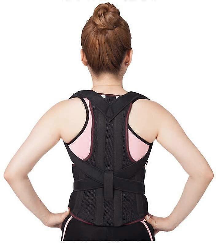 Posture Corrector Invisible Shoulder Design Soft and Breathable for Adults, Boys, Girls - Size S, Black