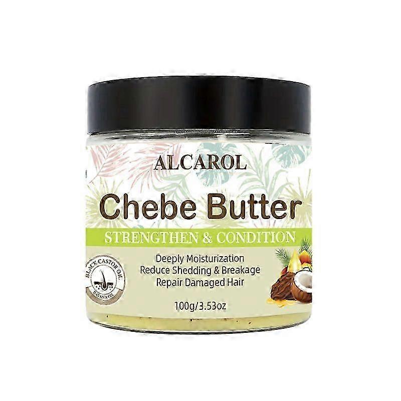 Chebe Butter For Hair, Thickening and Moisturization - Głęboko kondycjonujące masło do włosów Grease, odżywczo-naprawcza kuracja na rozdwojone końcówki i łamliwość