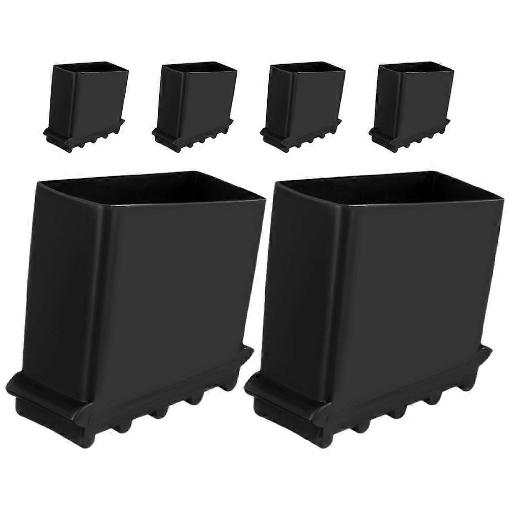 6pcs Non Slip Rubber Foot Covers for Step Ladder Stability, Antiskid Protection, and Insulating Pads