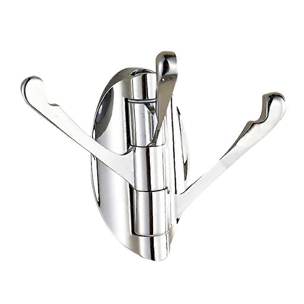 Bathroom Towel Holder Space-Saving Wall-Mounted Three-Arm Towel Rack with Swinging Hooks for Efficient Organization