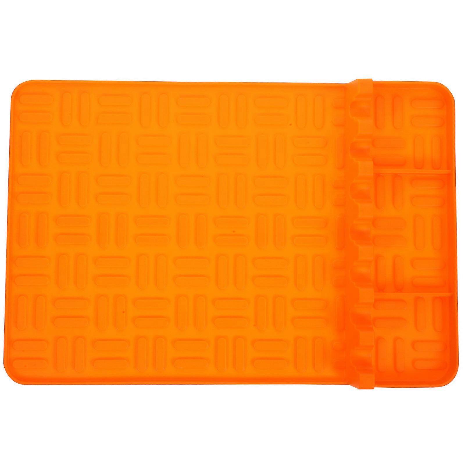 BBQ Tools Silicone Mat Grill Side Rest Mat Oil-draining 1Pcs