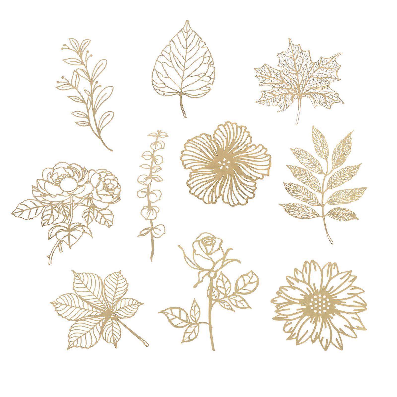 Golden Craft Paper for Decoration with Beautiful Design and Fine Workmanship 10 Pcs