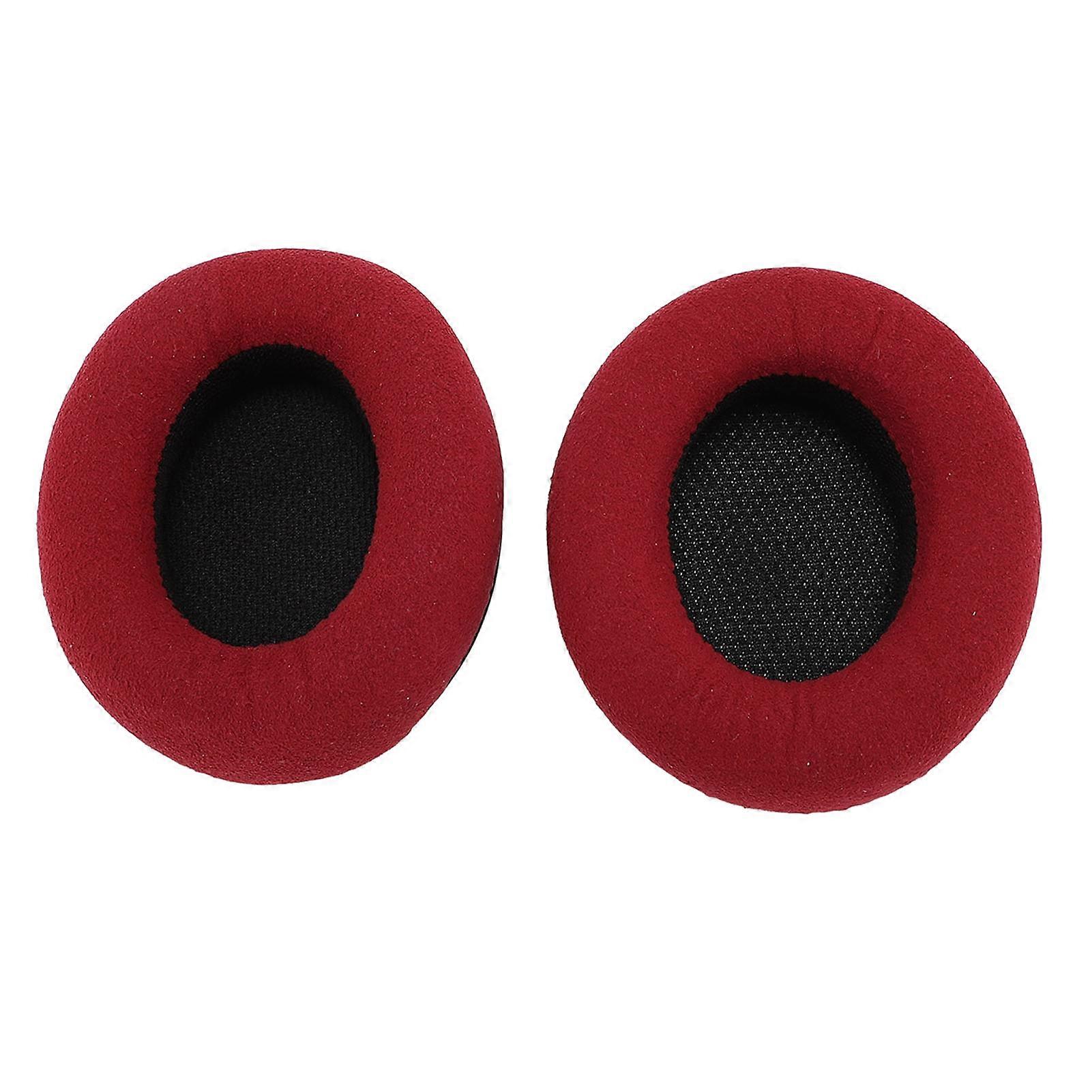 2PCS Memory Foam Ear Pads for Focal Listen Wireless Headphones - Red Replacement Cushions