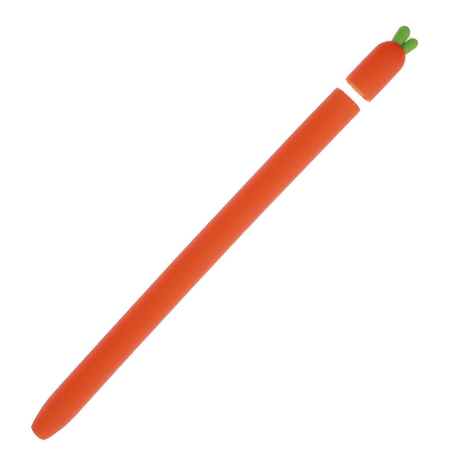 1pc Chic Carrot Shaped Stylus Pen Protective Case for Pencil 2