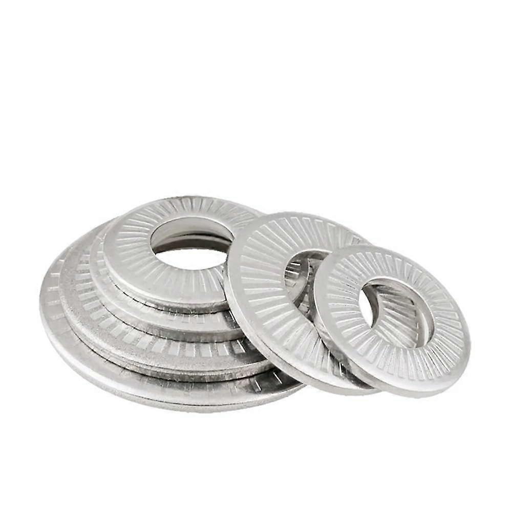 Stainless steel washers, M3 M4 M5 M6 M8 M10 M12 M16 M20 split lock washers (M5, 50pcs)
