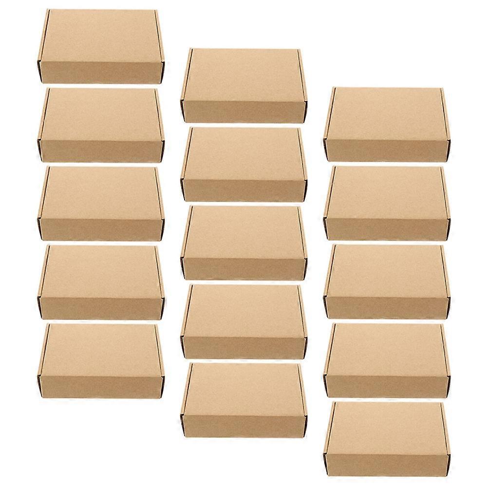 Paper Boxes present Box Flower Packaging Khaki Rectangle Shape 15Pcs Storage