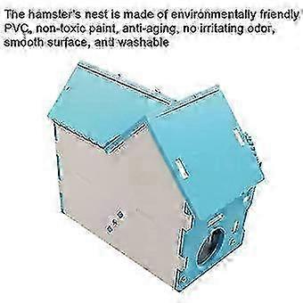 2025 Pet Habitat Villa, Creative Double Deck Hut For Breathable And Comfortable Space, Easy To Assemble With Promoting Nesting And Chewing Instincts,