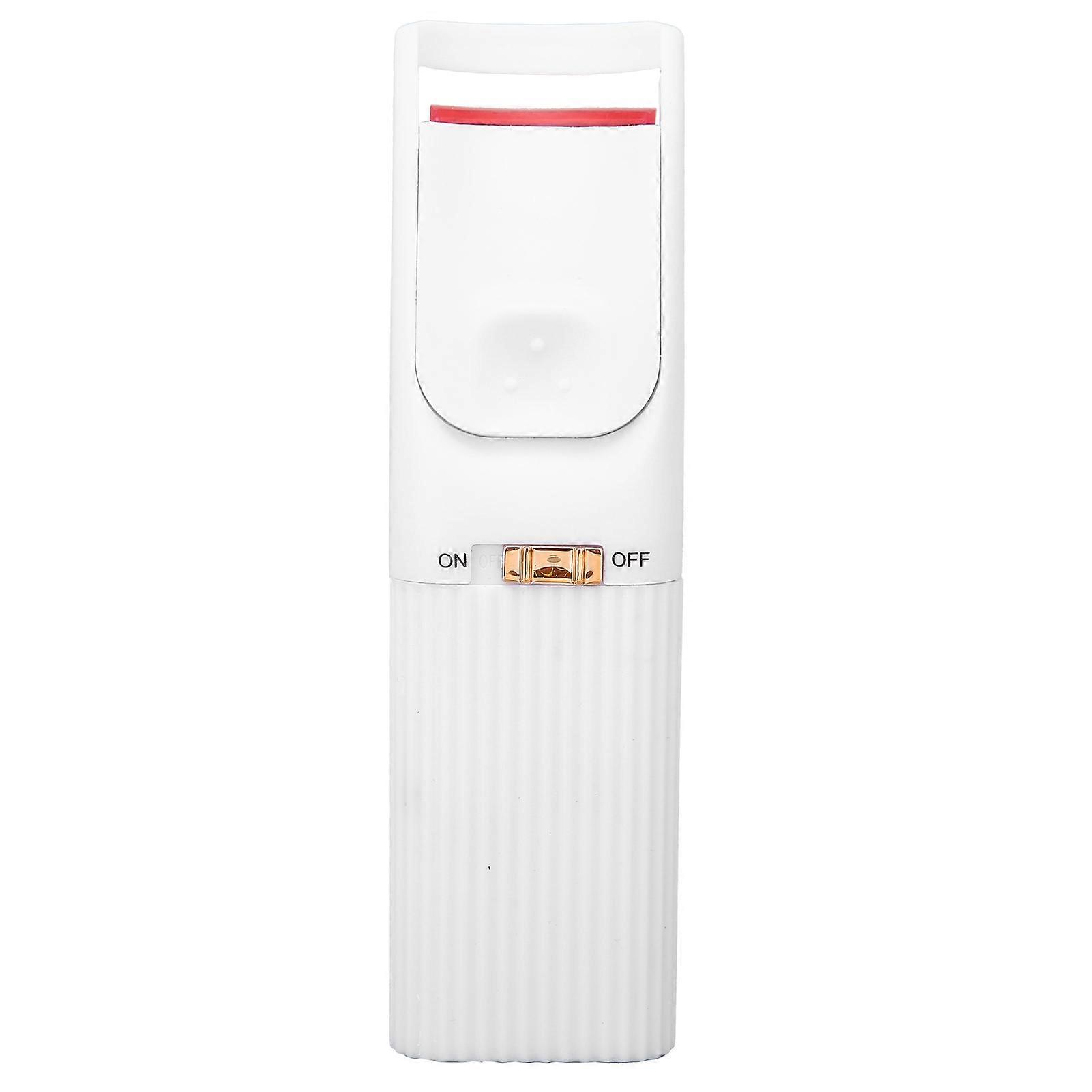 Heated Eyelash Curler USB Intelligent Temperature Control Quick Preheating Ergonomic Design Heated Lash CurlerWhite
