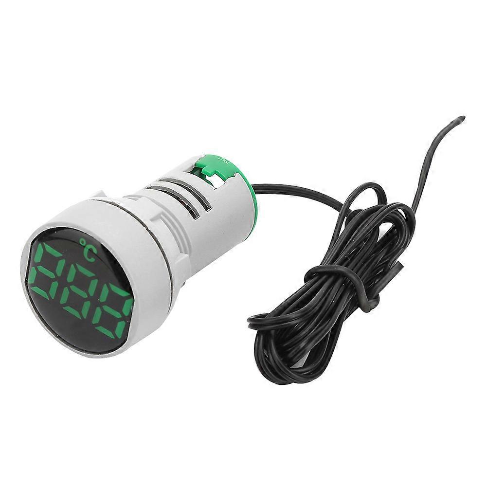 AC 50~380V Temperature Indicator Light LED Digital Displayed Thermometer -20~199℃(Green)