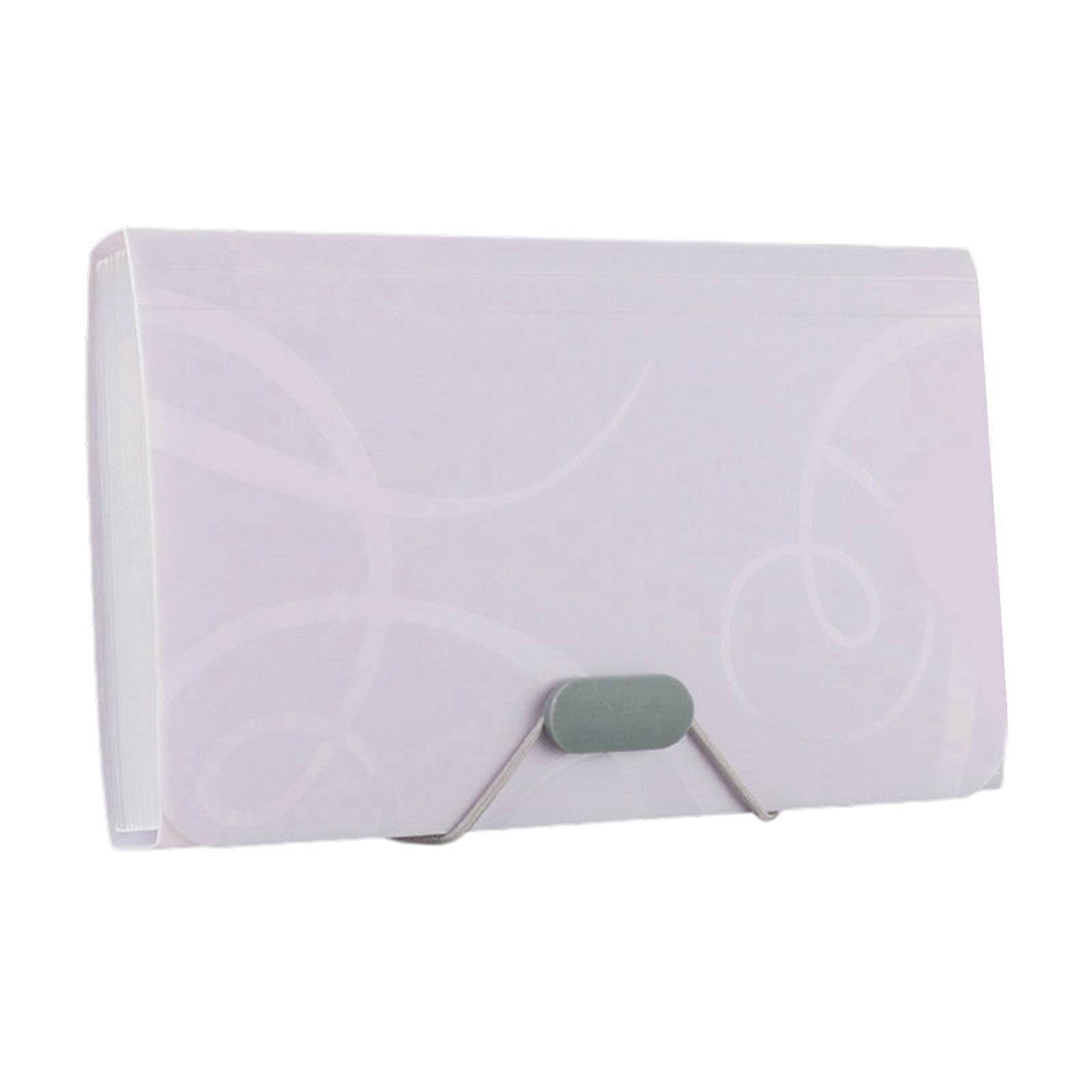 A6 B6 Multi-Layer Document Organiser Expanding File Folder with Elastic Closure Accordions File Organiser Sorting Folder  Light purple