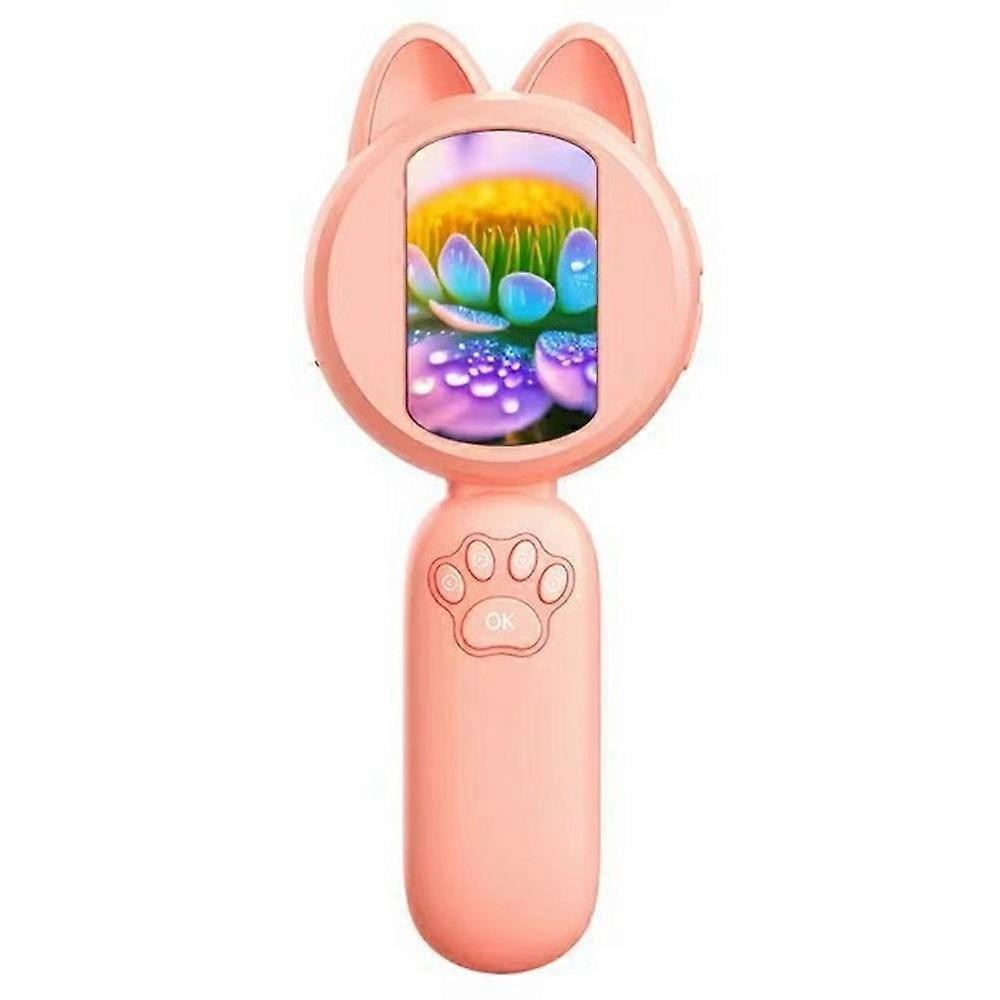 HMO20B 2.0 Inch HD Screen 4X Magnification Portable Digital Microscope with LED Light for Kids