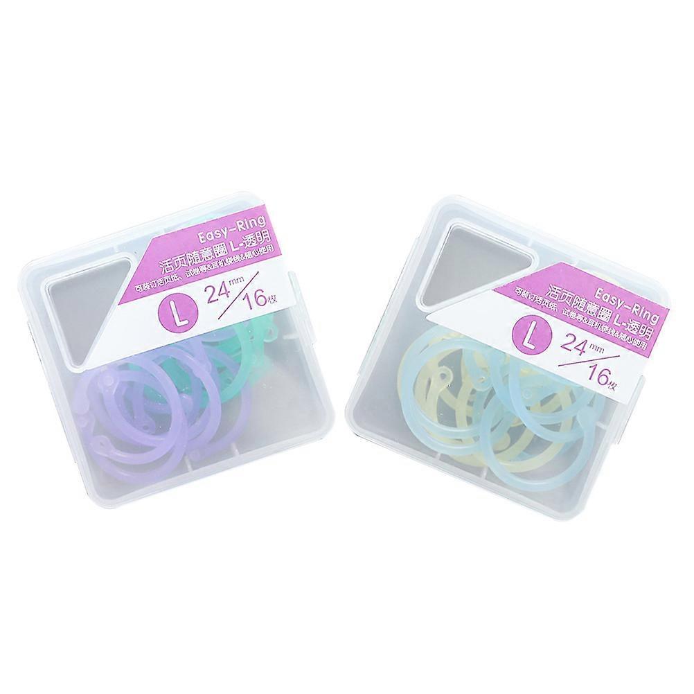 Household Book Circles Practical Circular Shape Smooth Surface 2.4X2.4CM 32Pcs