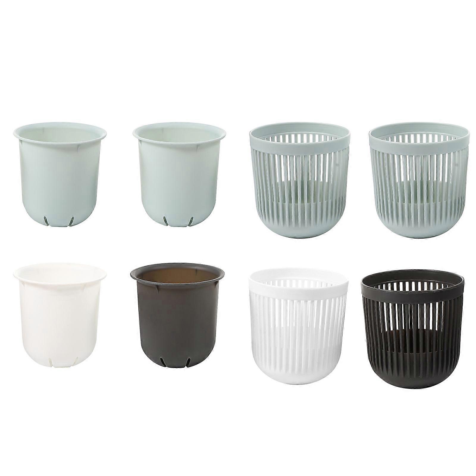 Planter Wall Durable Flower Pot Planter Office Decoration Water Flow Control 20x9cm Protective Base Cover 4Pcs