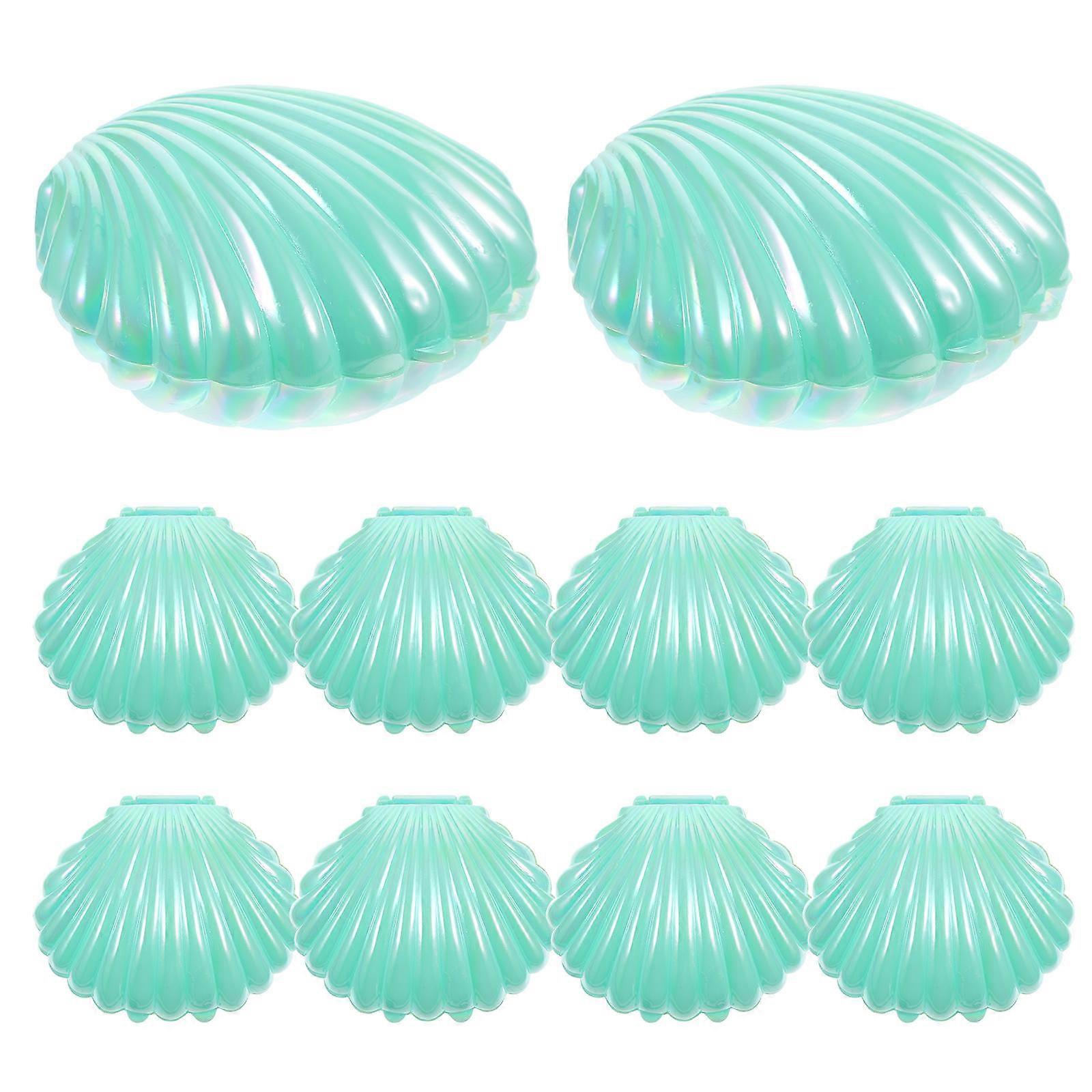 Shell Shaped Box Candy Jars for Party Table Style Jewelry Box Wedding Occasion 10Pcs 3.6×3×1.8in