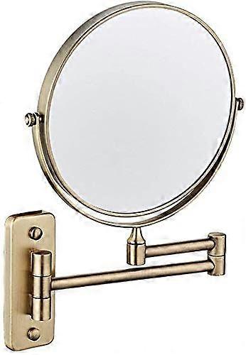 Makeup mirror, 8 inches, doublesided swivel, wallmounted mirror, extendable, foldable bathroom makeup mirror for shaving and cosmetics
