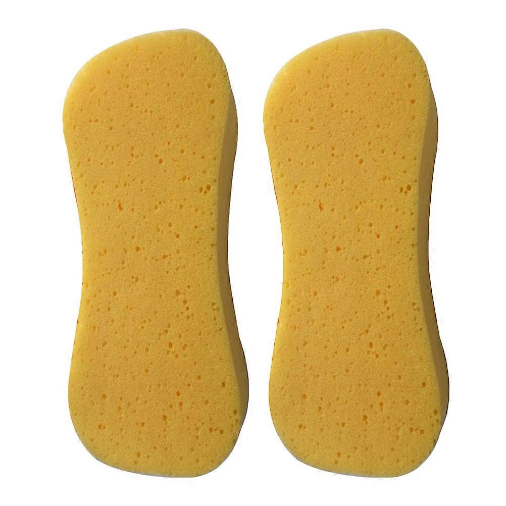 Car Cleaning Scrubber High Density Car Wash Sponge For Household Cleaning Foam Material 8-Shape Design Holding Dirt Particles 2Pcs