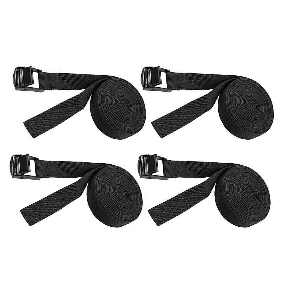 Luggage Straps Suitcase Belts Nylon Material Closure Storage Rack 25mm Width 5.75m Length Tie-Down 4Pcs
