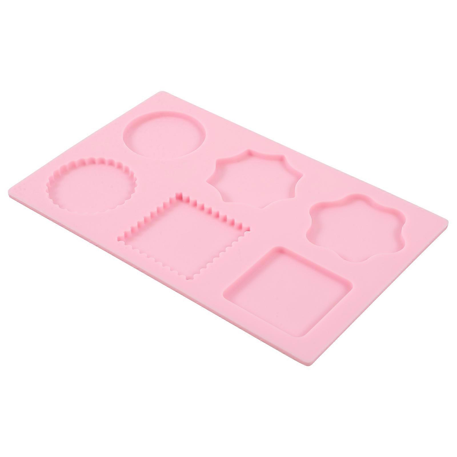 Silicone Wax Melt Moulds Wax Sealing Tool for Craft Enthusiasts Pink Rectangular Easy to Clean 1Set