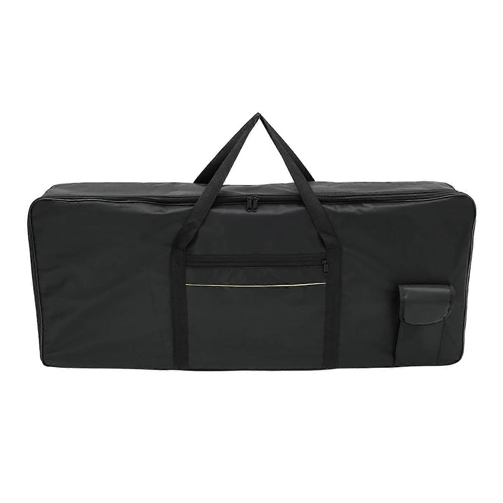 Piano Cover 61 Keys Keyboard Bag Thick Protective Storage Case Portable Black for Piano Instruments