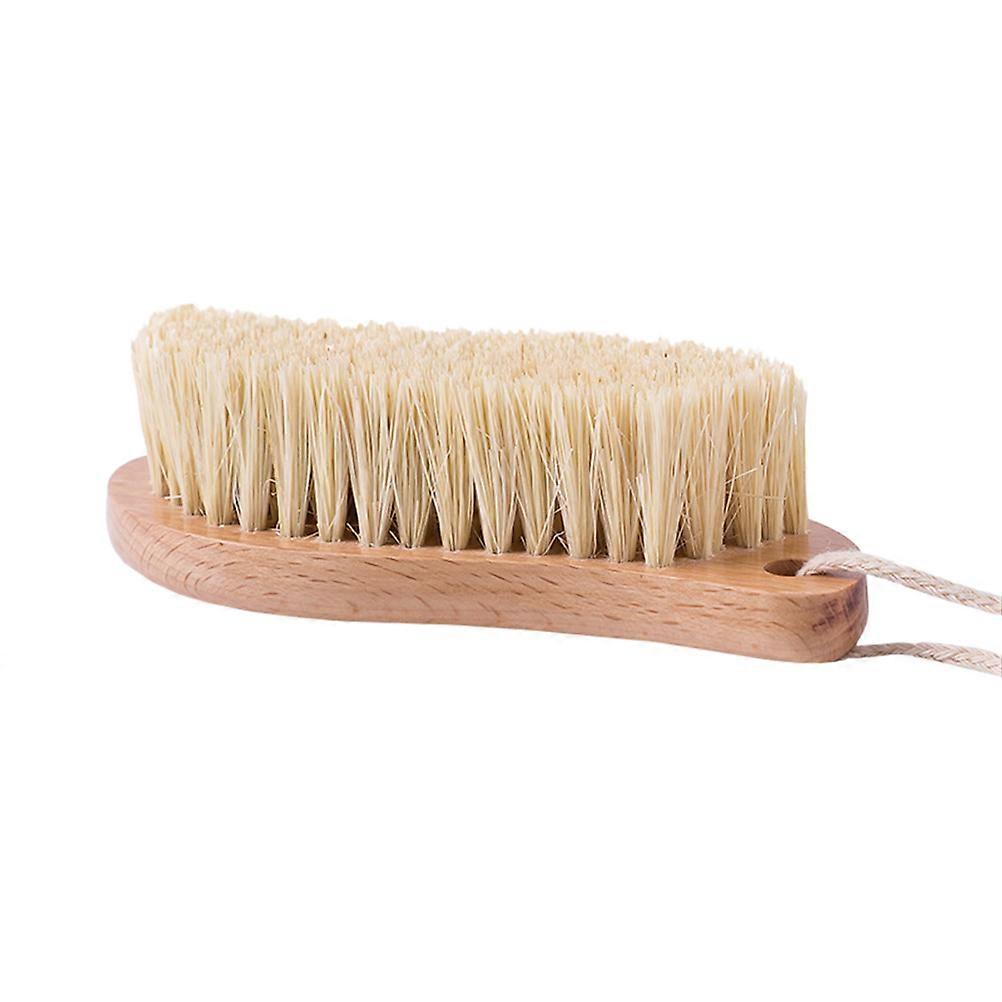 Household Cleaning Brush 1Pack Shoe Brush For Home Use Light Brown Durable Design Multi-Functional Bristle