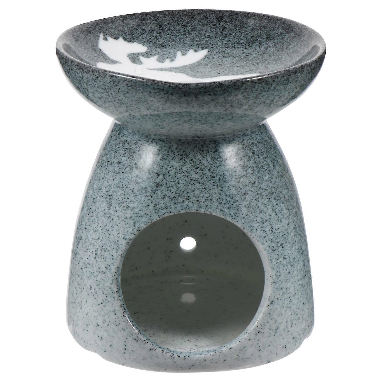 Incense Burner Ceramic Fragrance Heater Bedroom Decor Random Color Hollow Elegant Design 1Pc