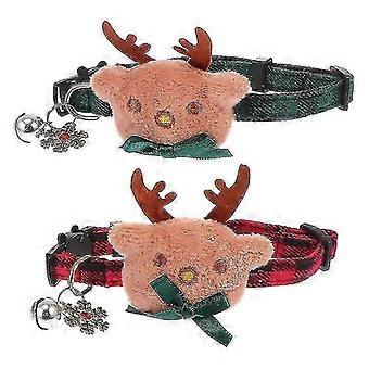 2025 2pcs Christmas Pet Collar