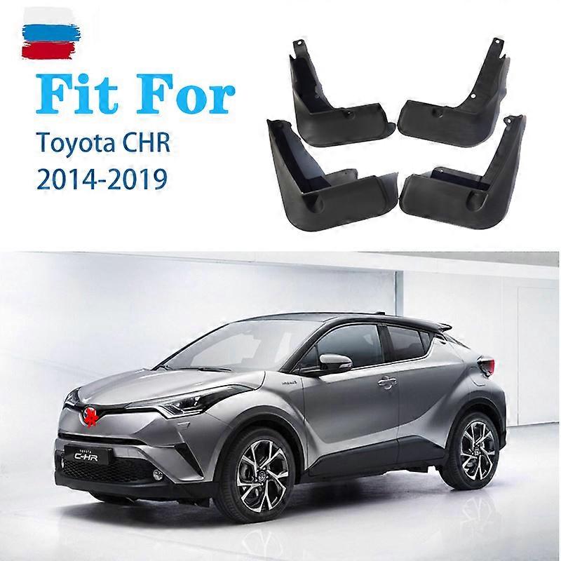 For Mudflaps Front Rear 4pcs FOR Toyota CHR Mudguards Fender Mud Flap Guard Splash Mudguard Fenders car accessories auto styline