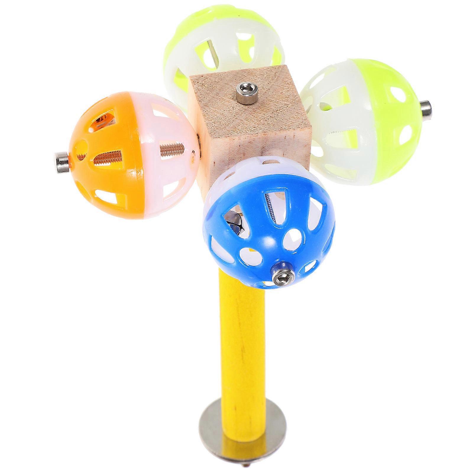 Portable Bird Perch For Parrots Made From Sturdy Wood With Resting Features For Bird Owners 1 Set