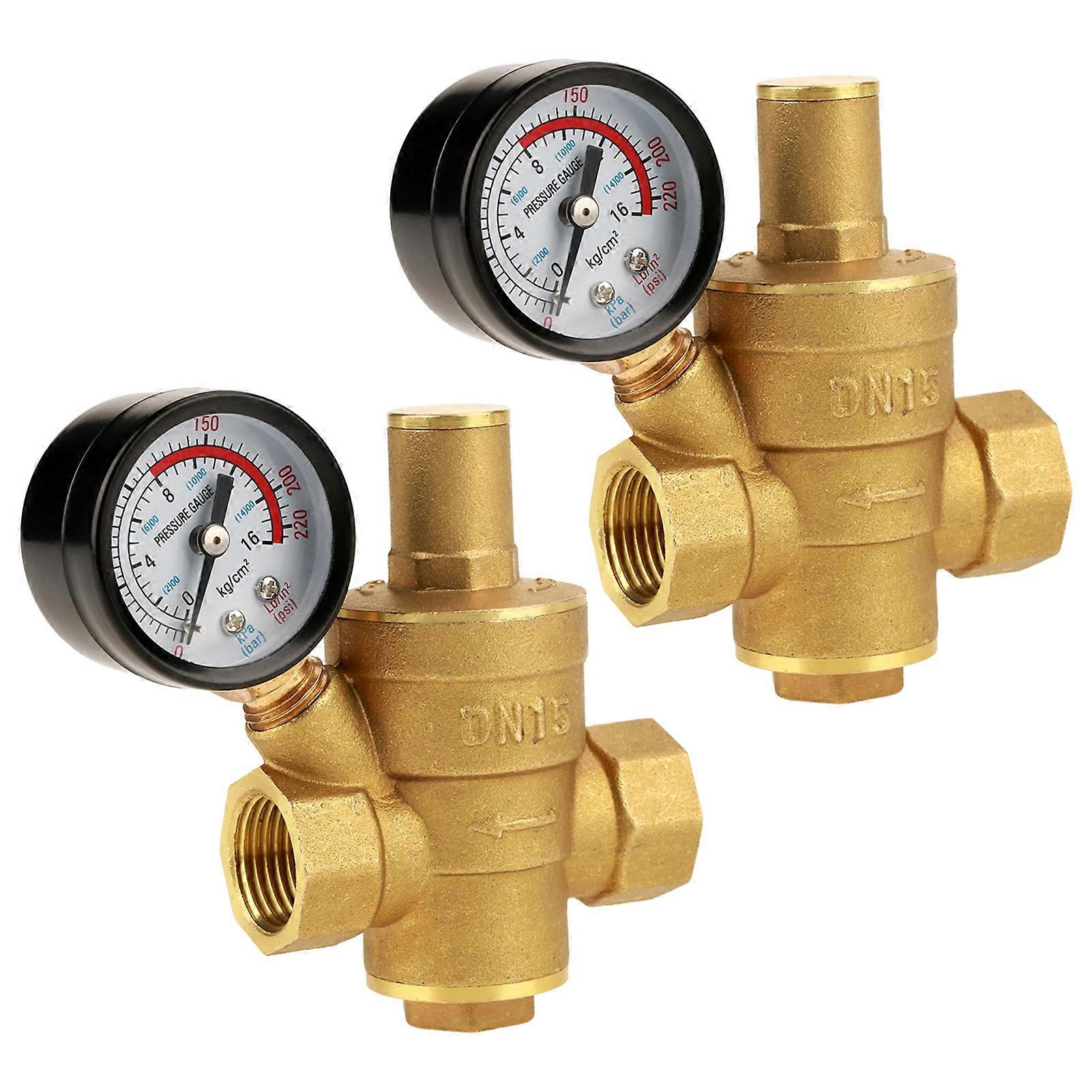 Brass 1/2" Pressure Regulator Adjustables Adjustables DN15 1/2 Inch BSP Pressure Regulator for Home